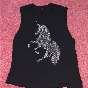 Unicorn muscle shirt